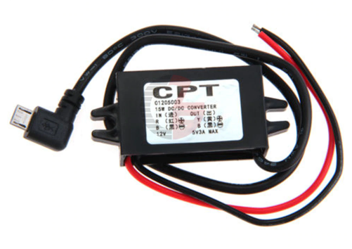 DC-DC 12В в 5В 3A. Мощность конвертер адаптер Micro USB